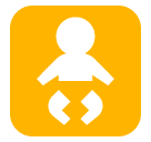 🚼 Símbolo de bebé Emoji en SoftBank