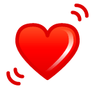 Schlagendes Herz Emoji SoftBank