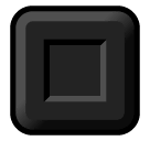 Botón cuadrado negro Emoji SoftBank