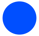 🔵 Cerchio azzurro Emoji su SoftBank