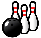 Bola de bowling e pinos Emoji SoftBank