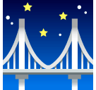 Puente de noche Emoji SoftBank