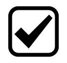 ☑️ Riquadro con segno di spunta Emoji su SoftBank