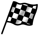 Bandiera a scacchi Emoji SoftBank