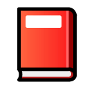 Rotes Buch Emoji SoftBank