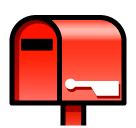 Cassetta della posta chiusa con la bandiera abbassata Emoji SoftBank
