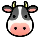 🐮 Cara de vaca Emoji en SoftBank