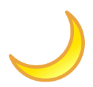 🌙 Crescent Moon Emoji in SoftBank
