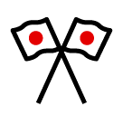🎌 Bandiere incrociate Emoji su SoftBank