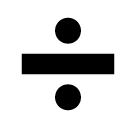Simbolo della divisione Emoji SoftBank