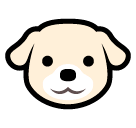 🐶 Cara de perro Emoji en SoftBank