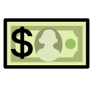 💵 Billets en dollars Émoji sur SoftBank