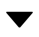 Треугольник, указывающий вниз Эмодзи в SoftBank