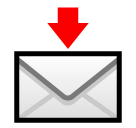Envelope With Arrow Emoji in SoftBank