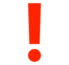 ❗ Punto esclamativo rosso Emoji su SoftBank