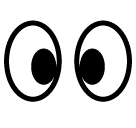 👀 Eyes Emoji in SoftBank