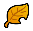 Fallen Leaf Emoji in SoftBank