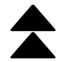 Nach oben zeigendes doppeltes Dreieck Emoji SoftBank