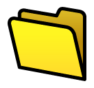 File Folder Emoji in SoftBank