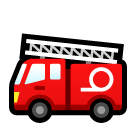 🚒 Camion de bomberos Emoji en SoftBank