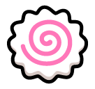 🍥 Tortino di pesce a spirale Emoji su SoftBank