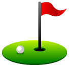 Trou de golf avec drapeau on SoftBank