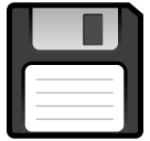 💾 Floppy disk Emoji su SoftBank