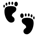 👣 Fußabdrücke Emoji auf SoftBank