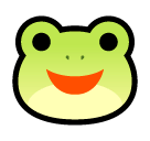 🐸 Tête de grenouille Émoji sur SoftBank