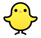 Pollito de pie Emoji SoftBank