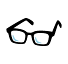 Glasses Emoji in SoftBank
