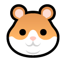 Cara de hamster Emoji SoftBank