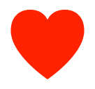 Herz (Kartenfarbe) Emoji SoftBank