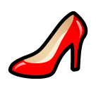 👠 Sapato de salto alto Emoji nos SoftBank