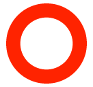 ⭕ Hollow Red Circle Emoji in SoftBank