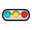 🚥 Semáforo horizontal Emoji nos SoftBank