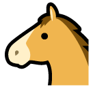 Cabeça de cavalo Emoji SoftBank