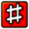 Simbolo del cancelletto Emoji SoftBank