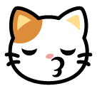 キスしているネコの顔 on SoftBank