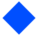 🔷 Rombo blu grande Emoji su SoftBank