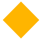 Large Orange Diamond Emoji in SoftBank