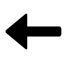 Left Arrow Emoji in SoftBank