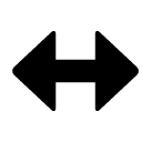↔️ Freccia sinistra-destra Emoji su SoftBank