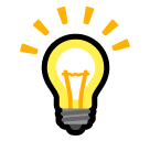 Glühbirne Emoji SoftBank