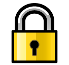 🔒 Verschlossenes Schloss Emoji auf SoftBank