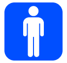 Simbolo con immagine stilizzata di uomo Emoji SoftBank