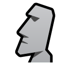🗿 Estátua da ilha de Páscoa Emoji nos SoftBank