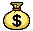 Money Bag Emoji in SoftBank
