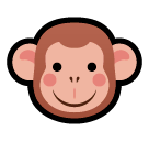 🐵 Tête de singe Émoji sur SoftBank
