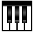 Teclado musical Emoji SoftBank